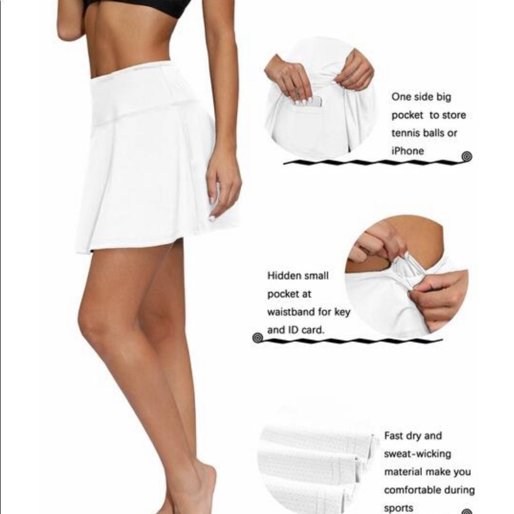 BlevonH Womens Skort White XL Nwt in packaging - Picture 2 of 6